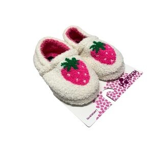 Cozy Strawberry Toddler Slippers